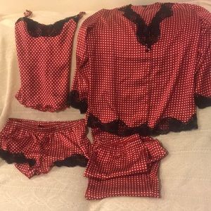 4pc Silky lounge set